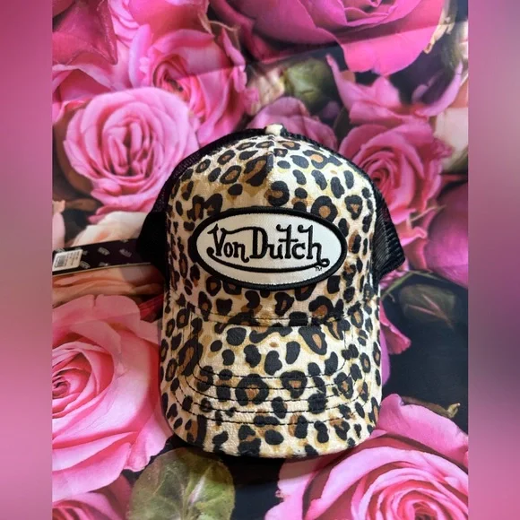 Von Dutch Animal Print Trucker Hat - Picture 12 of 12